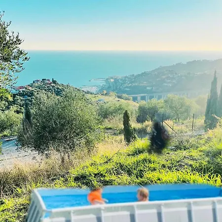 Bella Vista 180grad Fantastischer Meerblick & Pool דירה *
