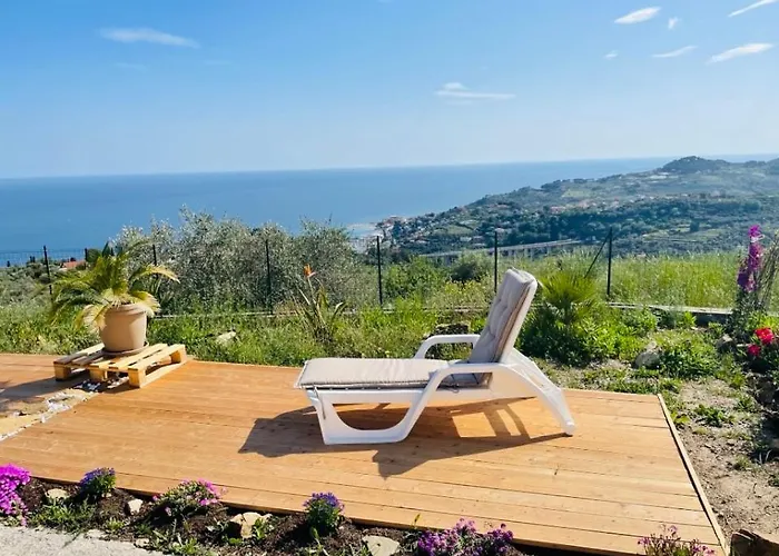 Bella Vista 180grad Fantastischer Meerblick & Pool Lägenhet Poggi